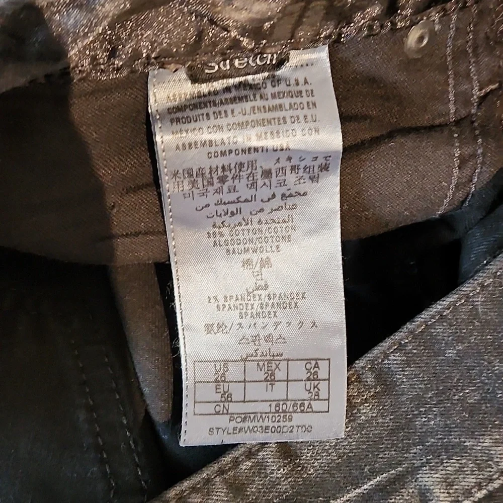 Guess jeans black mini skirt size 26